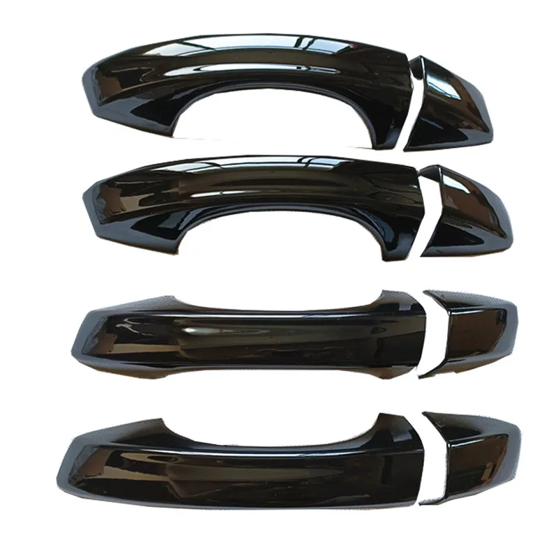 Plastic Gloss Black Door Handle Cover Trim fit for Skoda Fabia 3 iii MK3 nj nj3 Car Styling Stickers Accessories