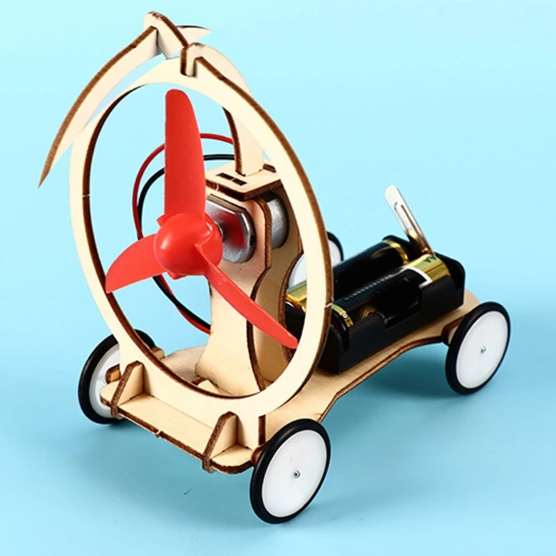 Physical Electric Wind Car Model Activity Wind Power Car Toy for Science