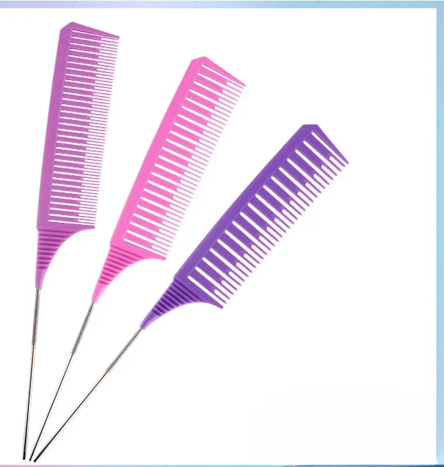 

Hairdressing Tip-tail Comb Hair Dyeing Hair Partition Double-sided Highlighting Comb Hair Salon Cutting Styling Comb