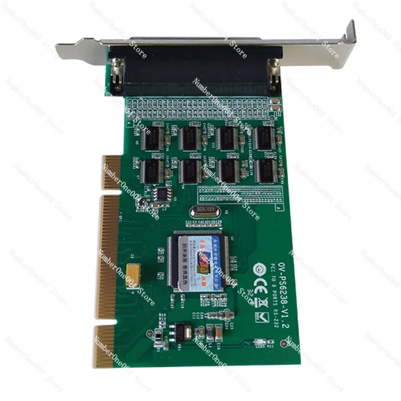 توسيع البطاقة التسلسلية PCI ذات 8 منافذ RS232 المتعددة مع منافذ COM ذات 9 دبابيس لحماية ESD #3