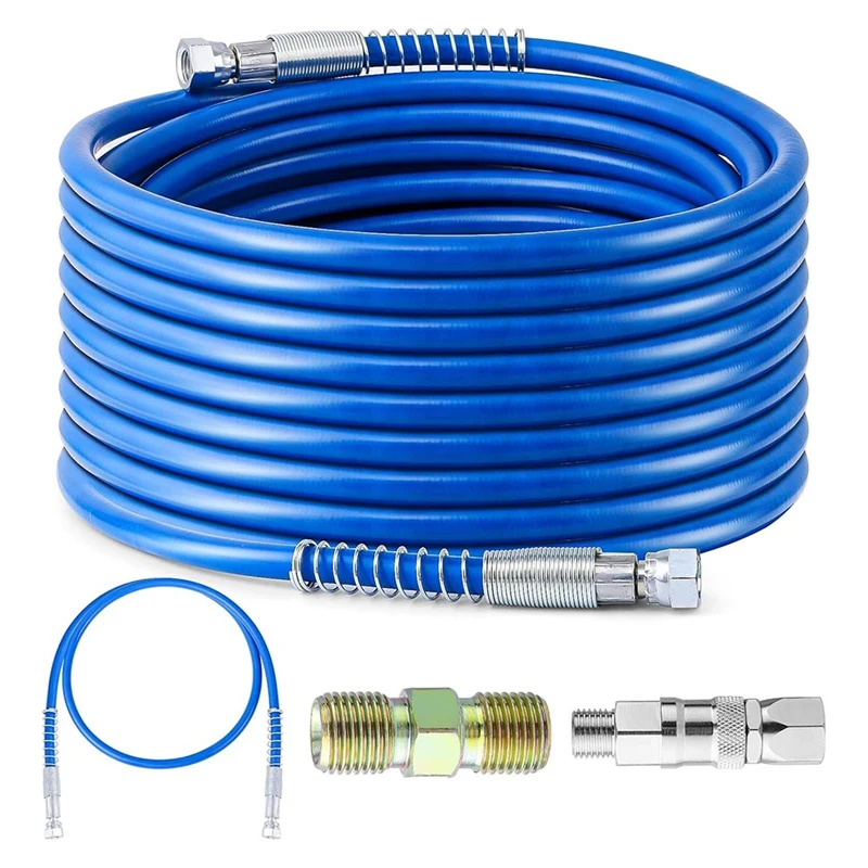 

50Ft X 1/4Inch Airless Paint Sprayer Hose, 8500PSI High Pressure Airless Paint Spray Hose For Airless Spraying Machine