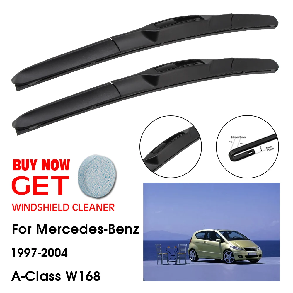 

Car Wiper For Mercedes-Benz A-Class W168 24"+22" 1997-2004 Front Window Washer Windscreen Windshield Wipers Blades Accessories