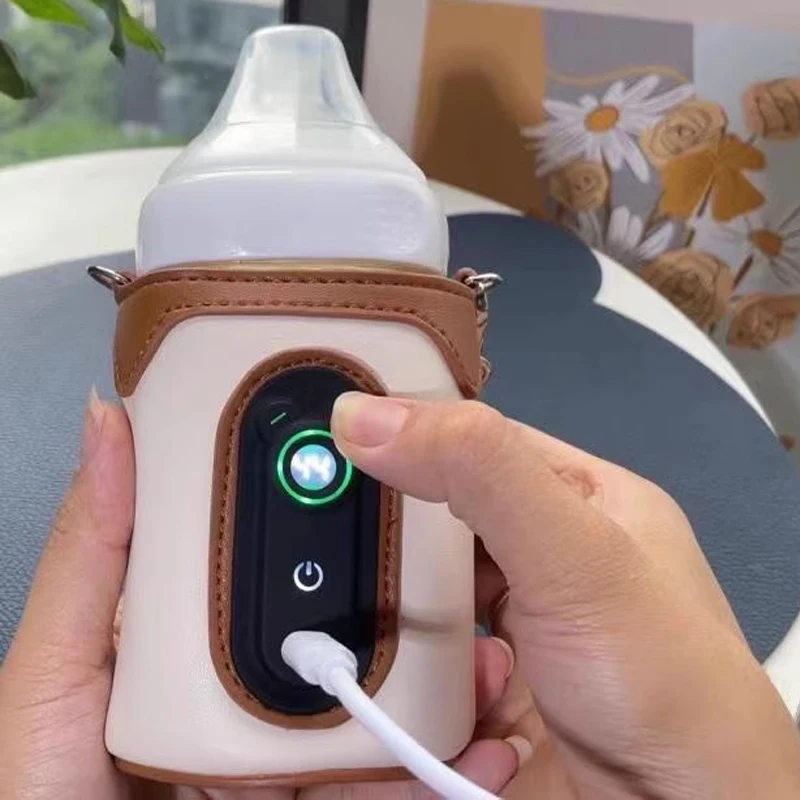 سخان زجاجة رضاعة الطفل لتدفئة حليب الأطفال، سخان زجاجة USB محمول للسيارة، ملحقات السفر الخارجية المحمولة في الهواء الطلق #1