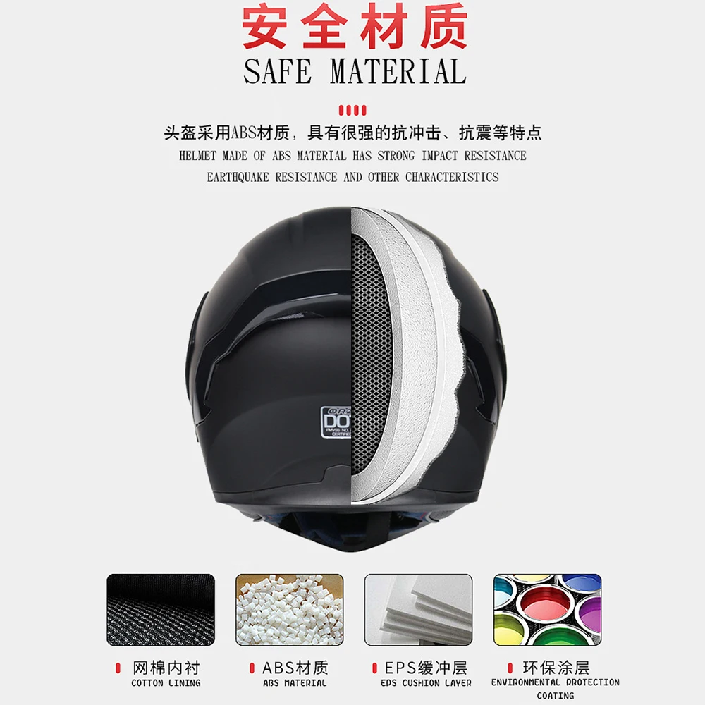 Robot Flip Up Motocross Helmets Wear-Resistant Racing Helmets Breathable Bicycle Helmets Anti-Fall Motorcycle Head Accessories