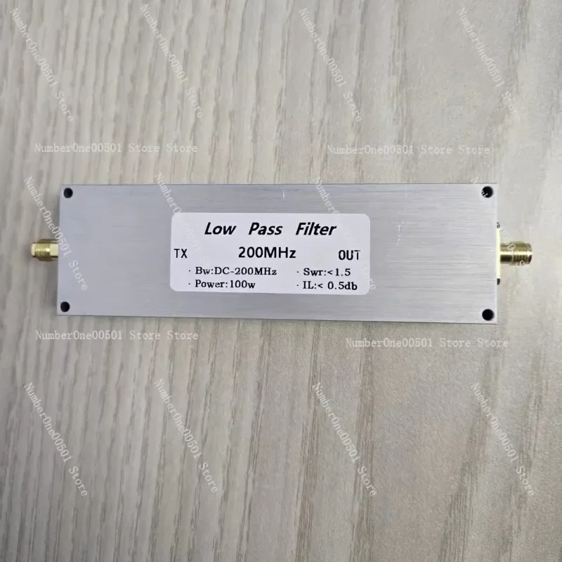 LPF-200M-100W SMA Low Pass Filter 200MHz 100W RF Power Filter Female Connector EMI Suppression 50Ω