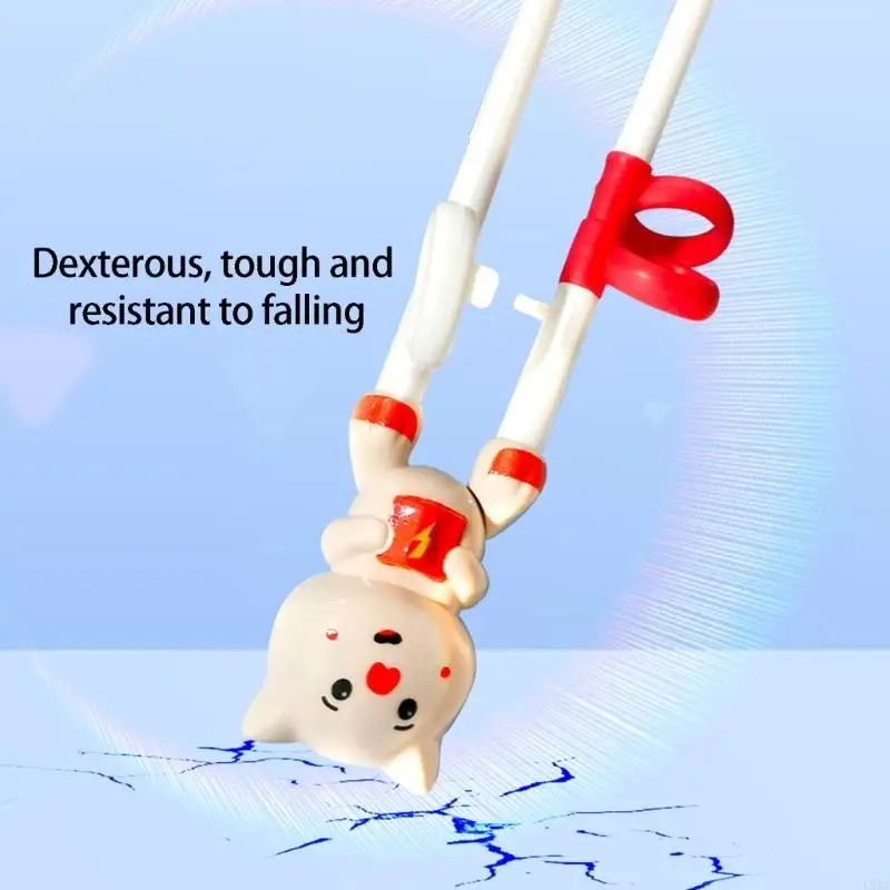 L9BE Antislip Silicone Grip Training Chopsticks For Toddlers With Compactly Travel Holder Kids Chopsticks