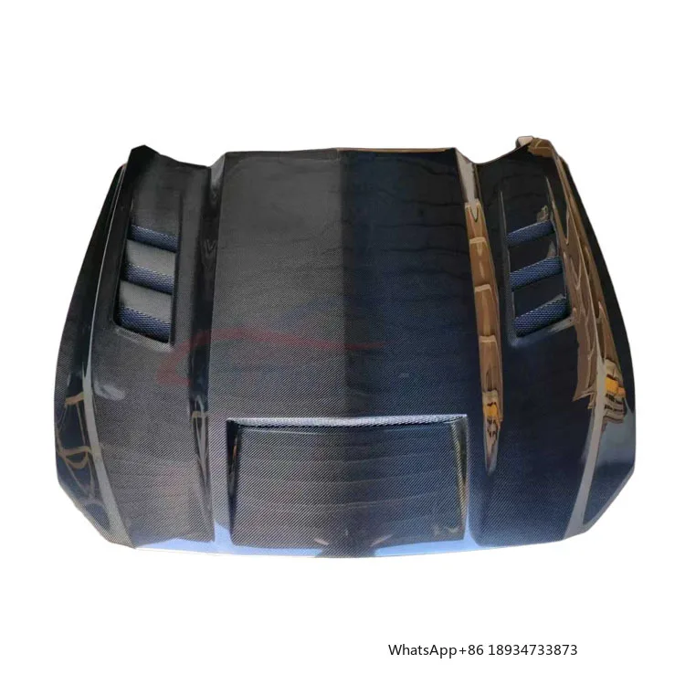 Carbon Fiber  Front Engine Bonnet Hood Vent for F Ord Mustang TF 2015-2017 Carbon Fiber Head Cover Car Accessories