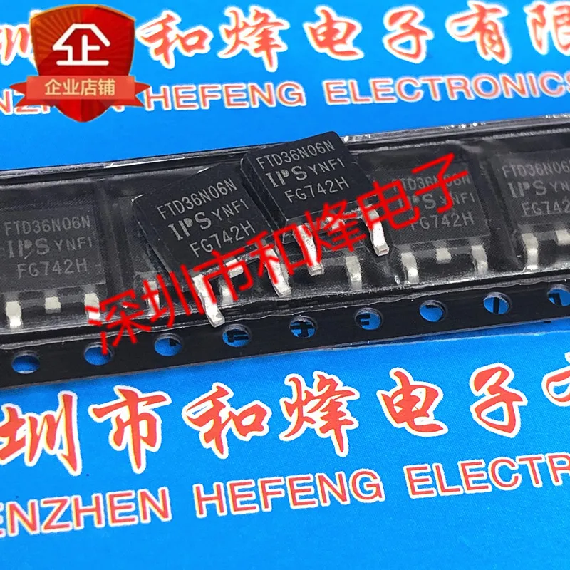 5PCS-10PCS FTD36N06N TO-252 60V 25A ใหม่และต้นฉบับบนสต็อก