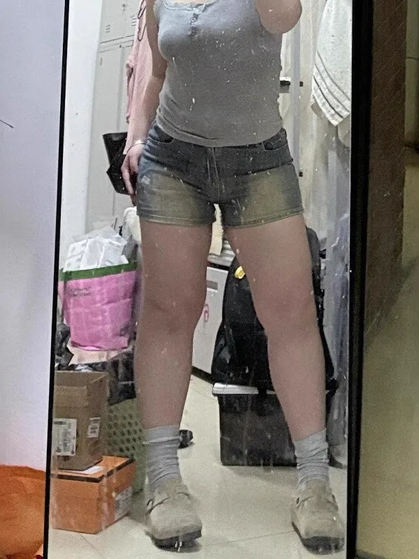 High Waist Elastic Sweet And Spicy Short Shorts Women's Jeans High Waist Comfortable Not See through Slimming for All Seasons