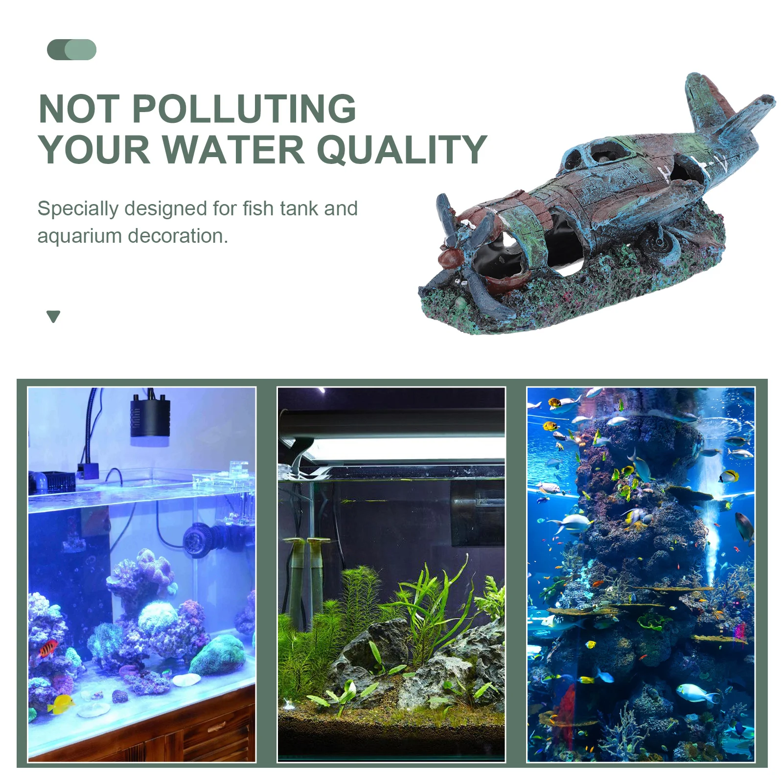 

Resin Fighter Shape Aquarium Decor Shrimp Hideout House Tank Accessory Fish nament Lifelike Safe Environmental Friendly Pet