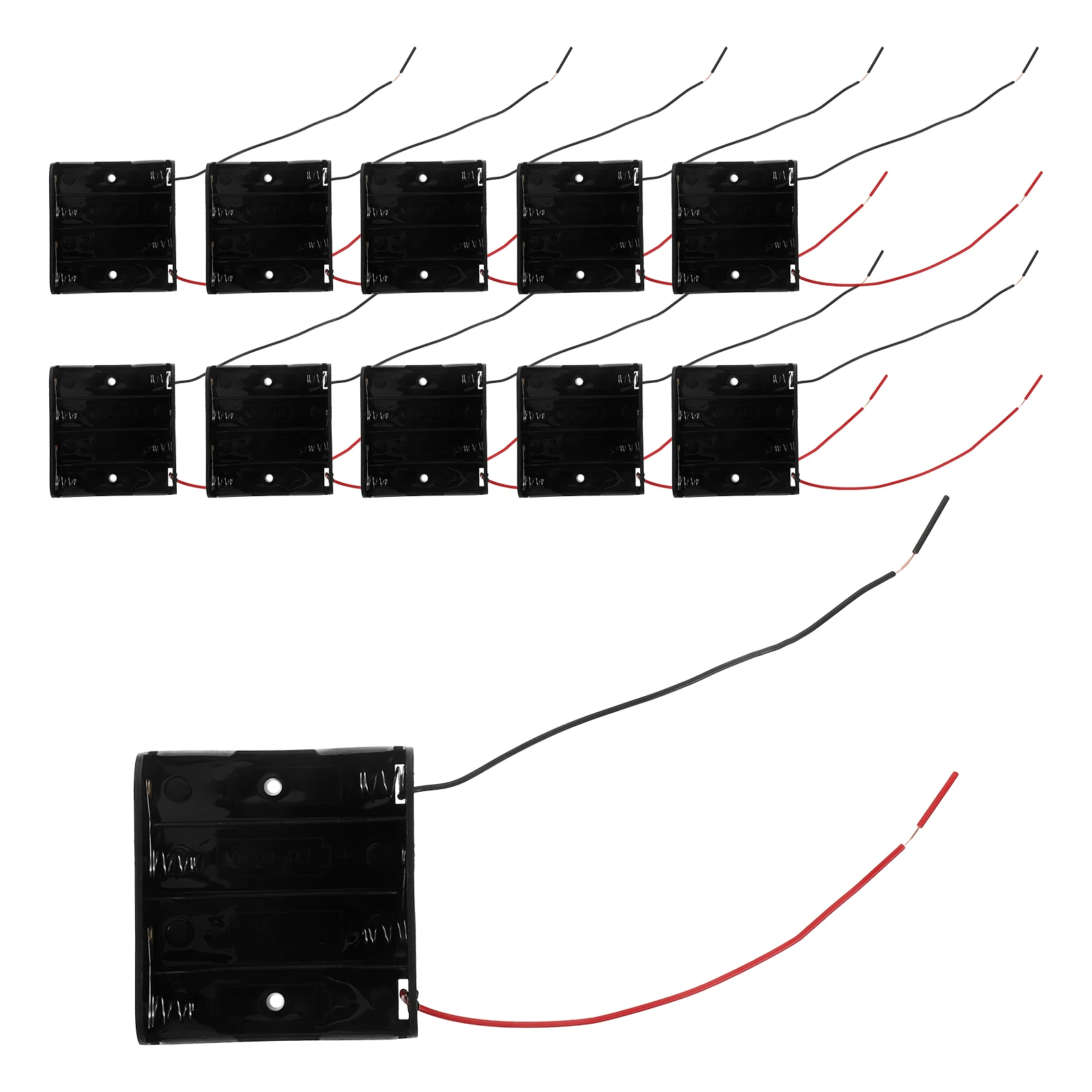 

12Pcs Switch Holder Case Plastic Box for DIY Electronic Projects Classroom Scientific Use Portable