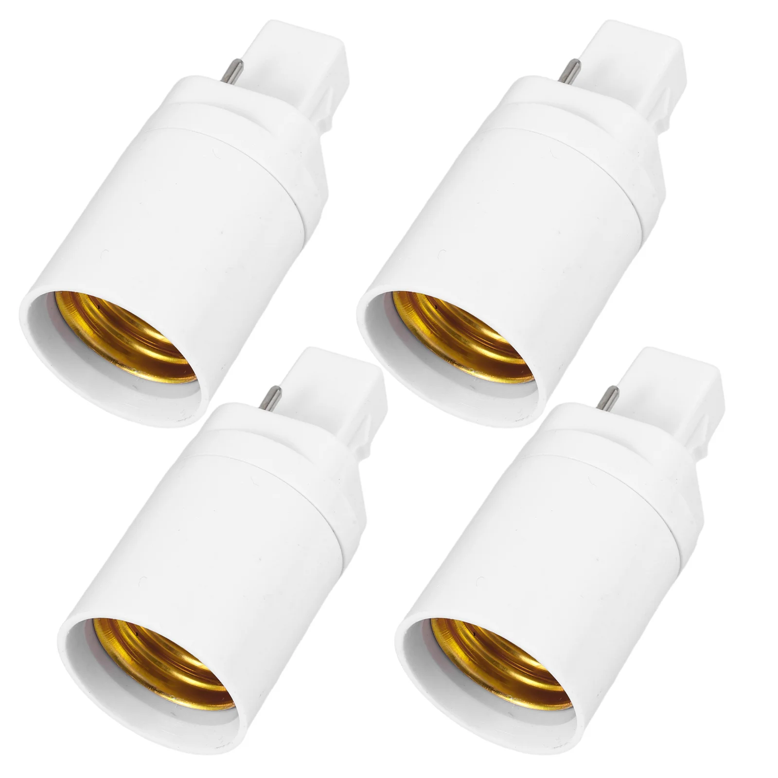 

4Pcs to E27 Light Socket Converter Adapter Screw Base Holder Easy Installation LED Bulb Adapter for Home Office