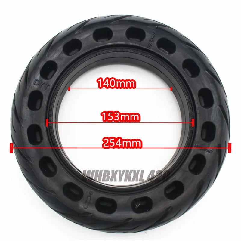 10 Inch Electric Scooter 10x2.50 Solid Tire Tubeless Tyre for Quick 3 ZERO 10X Inokim OX Folding   Accessories