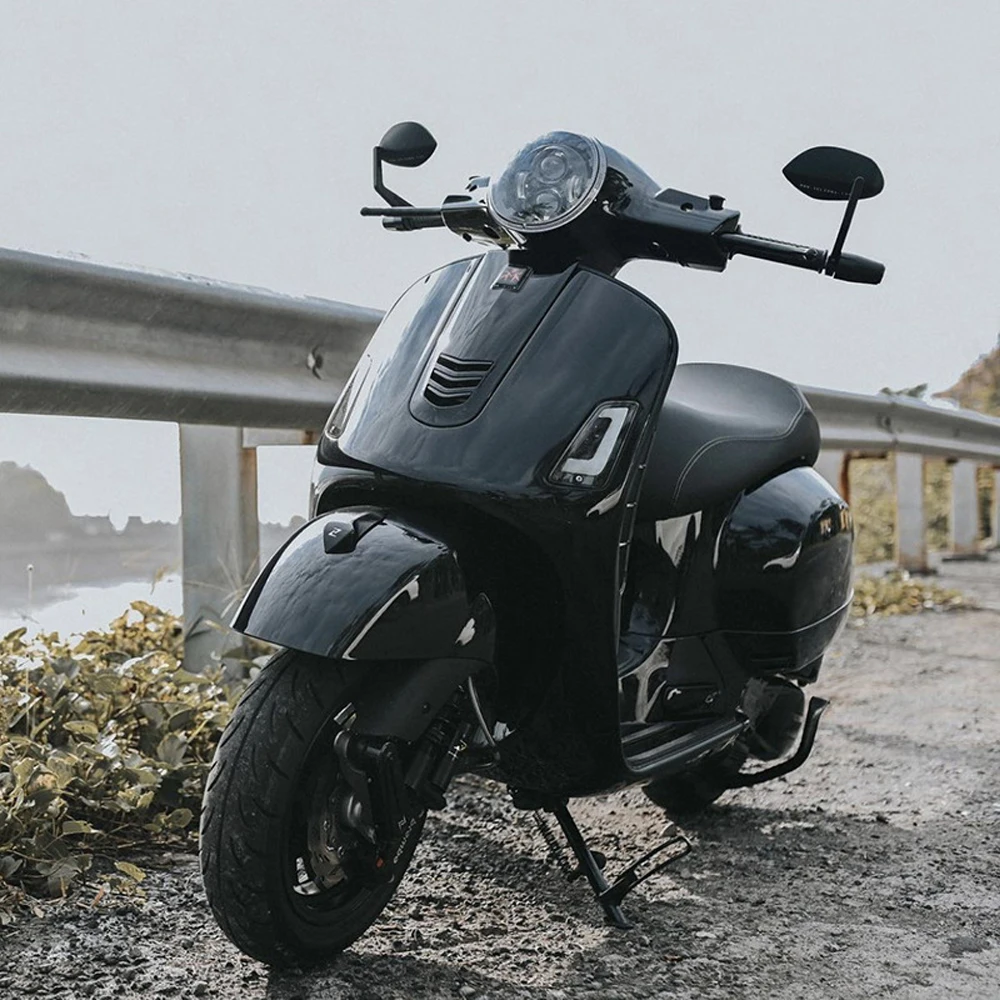 لفيسبا سبرينت/بريمافيرا 50 125 150 GTS/GTV 300 العالمي للدراجات النارية مرايا الرؤية الخلفية باستخدام الحاسب الآلي دراجة نارية بار نهاية المرايا الجانبية #3