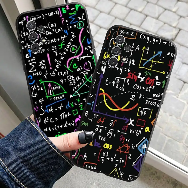 Mathematics Pattern Design Phone Case For Samsung A40 A42 51 A32 A21 A22 A30 31 A50 A52 53 A70 A71 A73 72 A80 A91 S10 Lite Cover