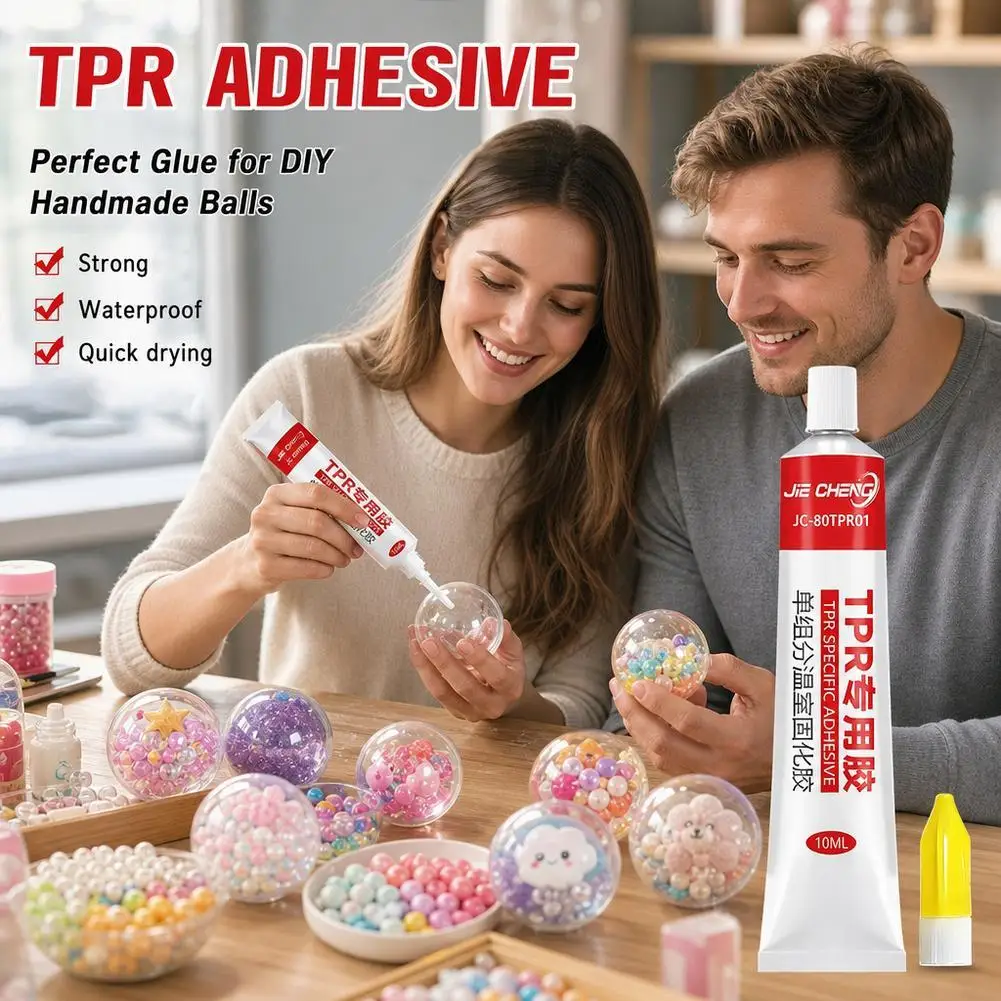 10ml TPR Adhesive For Squeeze Toys Room Temperature Curing Adhesive For Stress Ball Repairs DIY Handcraft Studio New