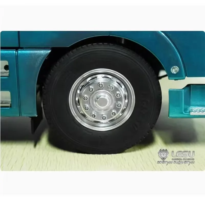 LESU mozzo ruota anteriore in metallo di accessori per auto Non elettrici per il 1/14 RC Tamiyaya trattore camion telecomando auto Dumper elettrico