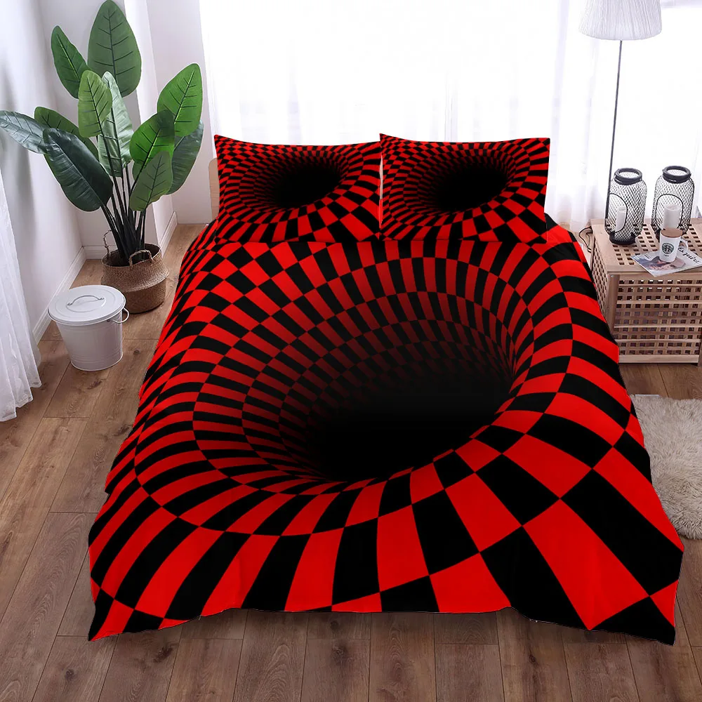 

Magical Space Optical Art Bedding Set Single Twin Double Queen King Cal King Size Bed Linen Set