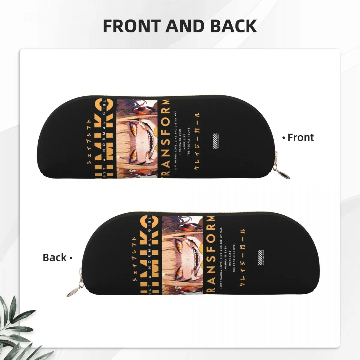 Himiko Toga Boku No My Hero Academia estuche para lápices portalápices almacenamiento suministros de papelería caja de bolígrafos de gran capacidad bolsa de lápices