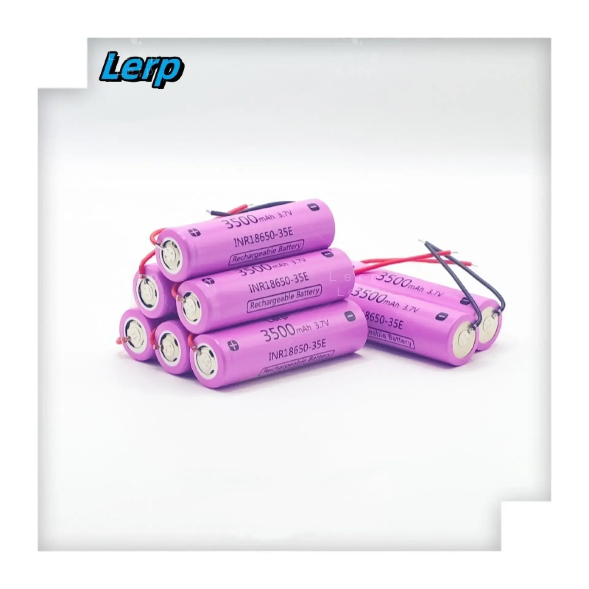 Rechargeable 18650 35E Lithium Ion Battery 3.7V 3500mAh High Power Discharge 20A High Current +wire