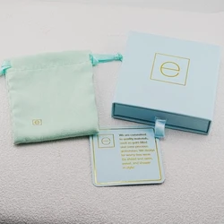 E new Jewelry Gift Box and Dust Bag One Set