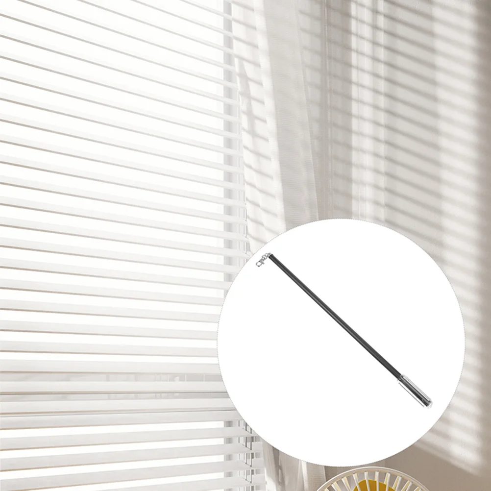 

2pcs Sturdy Manual Sliding Curtain Pull Rod Lightweight Crack Resistant Impact Bending Compression Resistance for Home