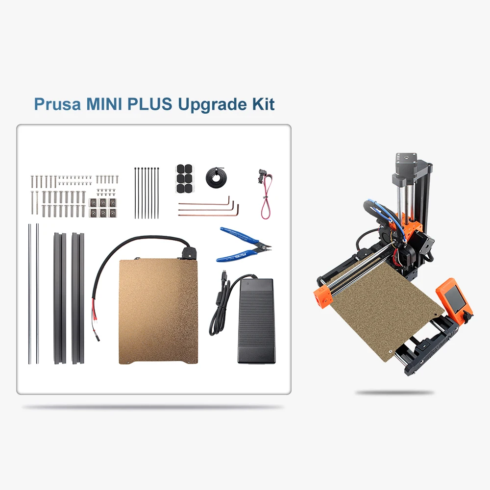 

Комплект обновления 3D-принтера расширенной ширины/длины для Prusa MINI — подходит для полного обновления Prusa MINI DIY