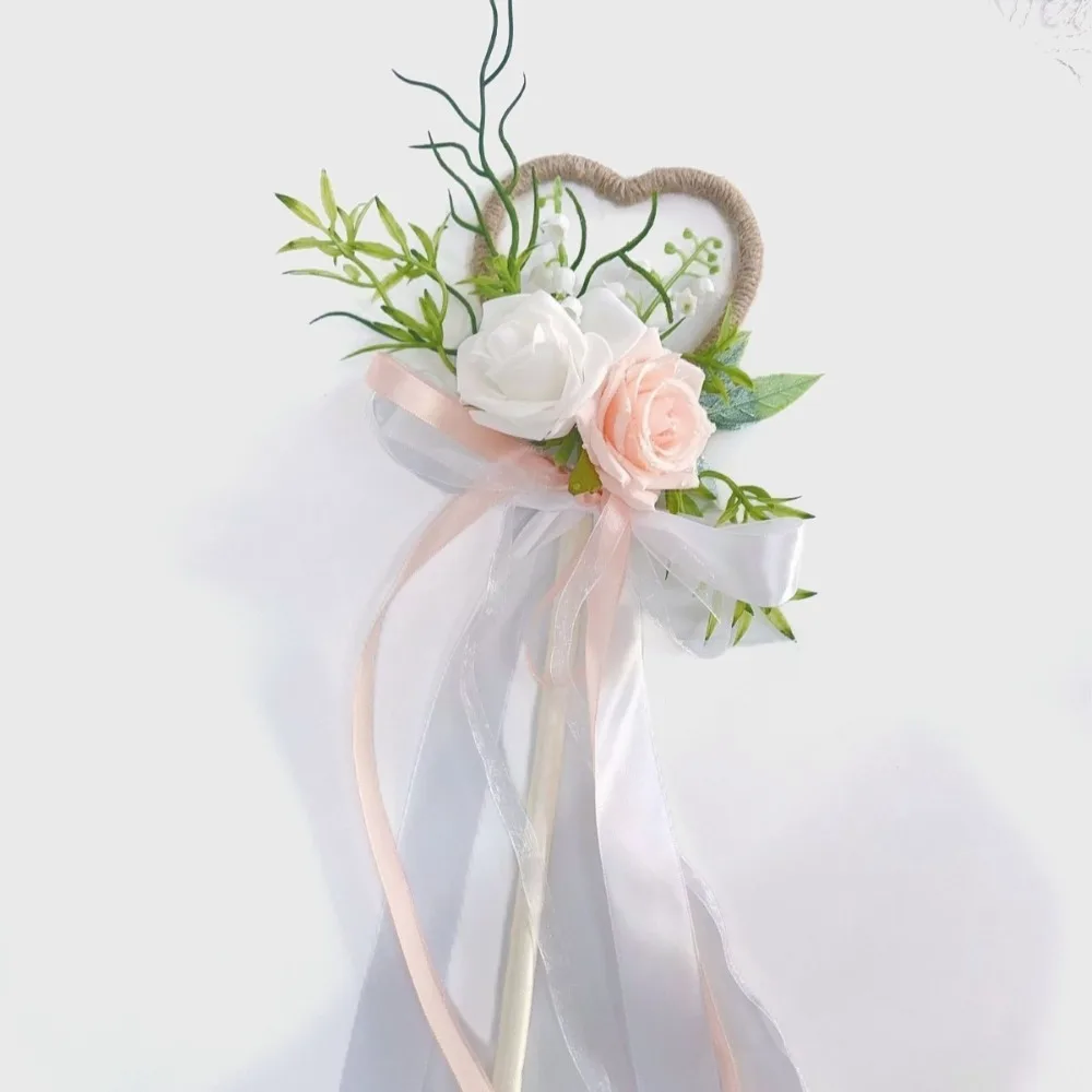 باقة الورد الاصطناعية الرائعة المصغرة للعروس أو إكسسوار هدايا الزفاف لفتاة الزهور لوصيفة العروس #3