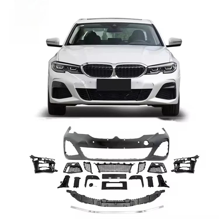 

2018-2021 G20 MT Стиль Передние и задние автомобильные бамперы для BMWS 3 серии G20 320i 325i 330i Материал PP Facelift M Спортивный комплект кузова