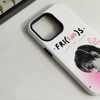 韓國歌手V樂團BTS手機殼貼膜T-Taehyung外殼,適用於iPhone 16 15 14 13 12 11 Pro Max Plus 8 最佳銷售 BTS iPhone手機殼 - №6