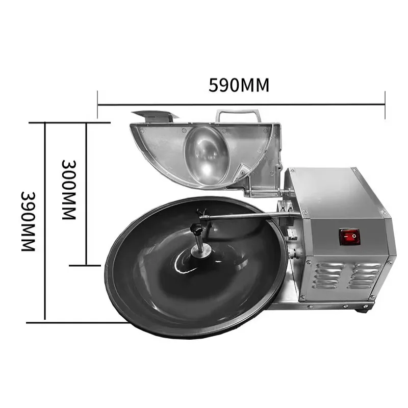 Bild 5: Kommerzielle Multifunktions-Gemüseschneidemaschine Elektrische Gemüse-Füllmaschine für Knödel und Brötchen