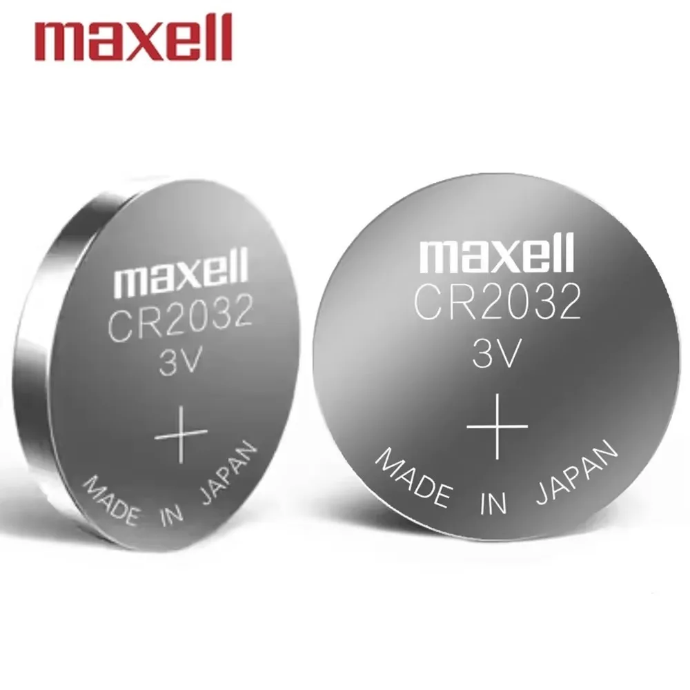 10PCS Original CR2032 3V Lithium Battery CR 2032 Button Battery for Watch Toy Calculator Car Remote Control Coin Cell-Maxell