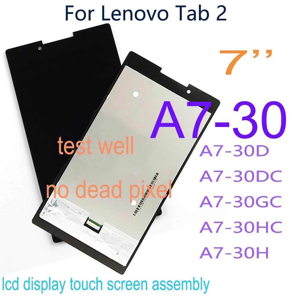 

Original 7'' LCD Screen For Lenovo Tab 2 A7-30 A7-30DC A7-30HC A7-30TC A7-30GC LCD Display Touch Screen Digitizer Panel Assembly