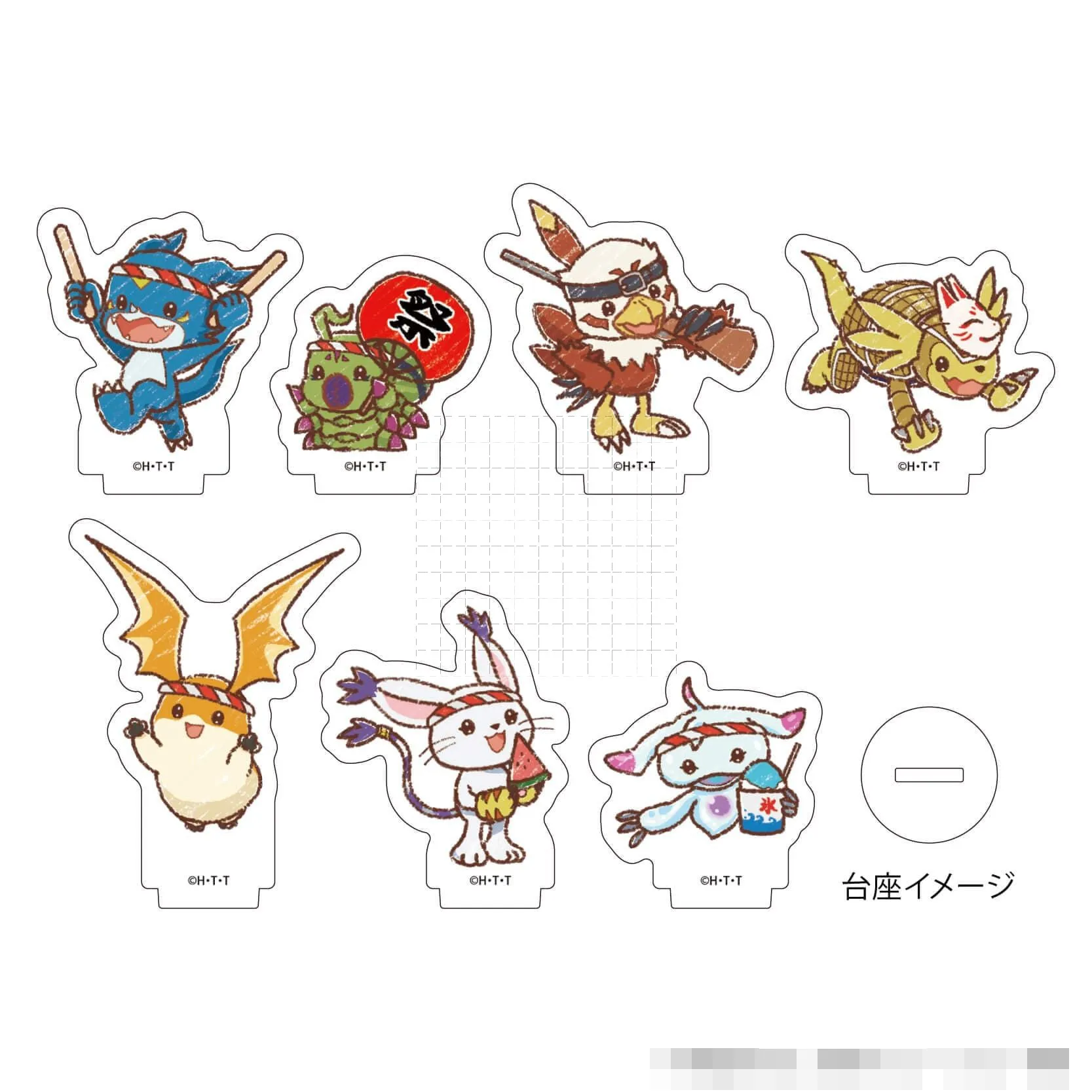 Game Digimon Adventure Acrylic Stand Doll Anime Buimon Wormmon Hawkmon Armadimon Figure Model Plate Cosplay Toy for Gift