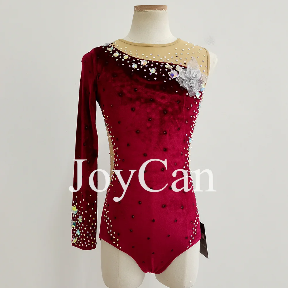 

JoyCan трико для художественной гимнастики для девочек, костюмы для соревнований по художественной гимнастике, женская танцевальная одежда BD8990