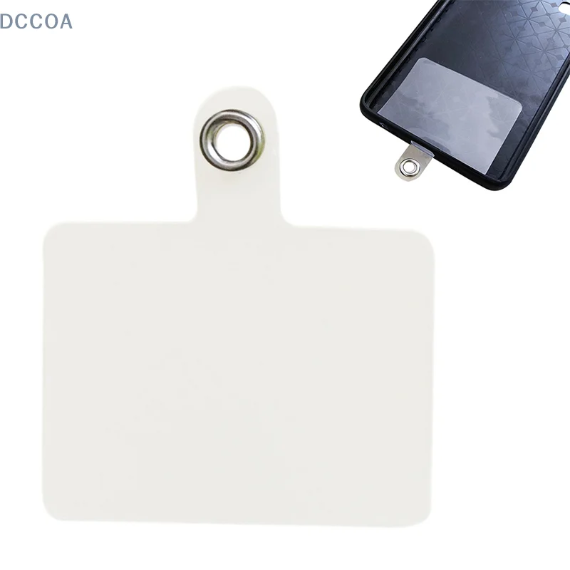 10Pack Clear Flexible Phone Lanyard Tabs For Mobile Phone Tether Card Universal Cord Gasket Clip Loop Hole Hanging Strap Patches image 3