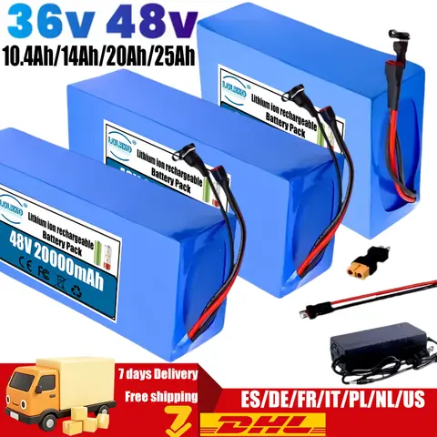 Electric scooter/ motorcycle electric specific 48V 36V 25Ah Lithium battery 500W-1500W suitable for built-in BMS with charger