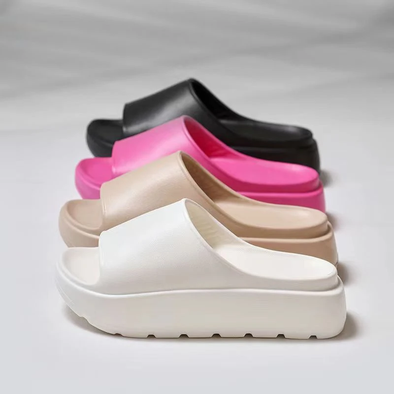 

Indoor Home Slippers 2025 New Style Thick Bottom EVA Men Women Slippers Summer Outdoor Wearable Ladies Flat Footwear