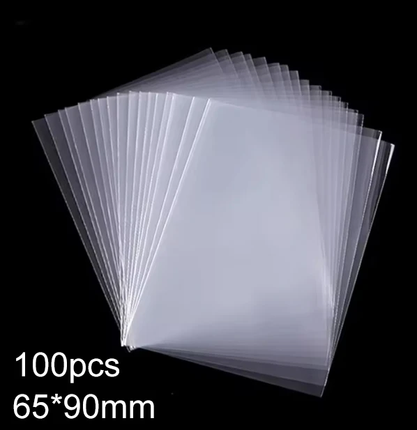 100 stks 65*90mm/61*88mm Kaarthoezen Kaartbeschermers Perfecte Grootte voor Voetbalkaart, Sportkaart, MTG Kaart Collectie Kaartopslag