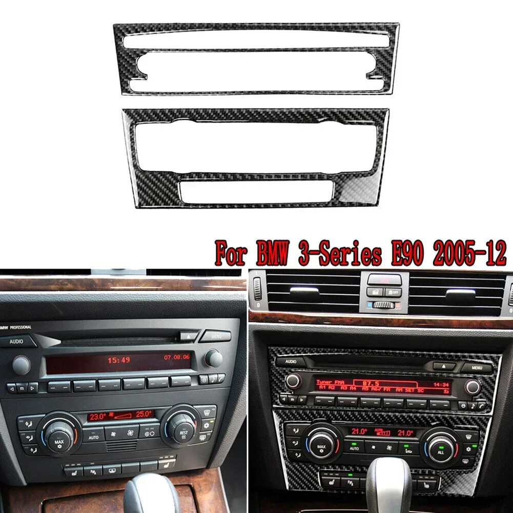 

Upgrade and Protect Your For BMW 3 Series E90/92/93 with Carbon Fibre Interior AC Control Panel Trim Brand New
