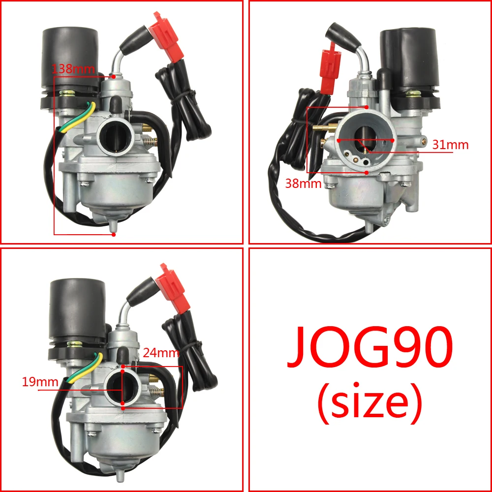 Carburatore 50cc 90cc ATV PZ19J 19mm con induttanza elettrica per YAMAHA JOG JOG50 JOG90 BWS100 YW100 Scooter a 2 tempi Carb