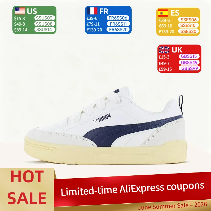 

PUMA Park Lifestyle OG: Minimalist, Durable, Comfortable, and Non-Slip Low-Top Outdoor Sneakers for Men – White 397262-03