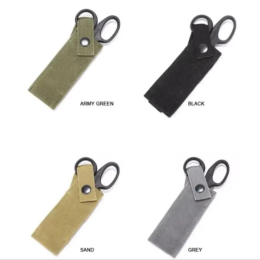 Tactical Molle Medical Scissors Pouch Flashlight Knife Holster EMT Holder Outdoor Hunting Accessories EDC Tool Bag