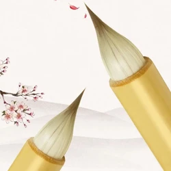 Chinese Calligraphy Brush Pen Short Multiple Hair Brush Pen Small Regular Script Calligraphy Copy Painting Ancient Writing Brush