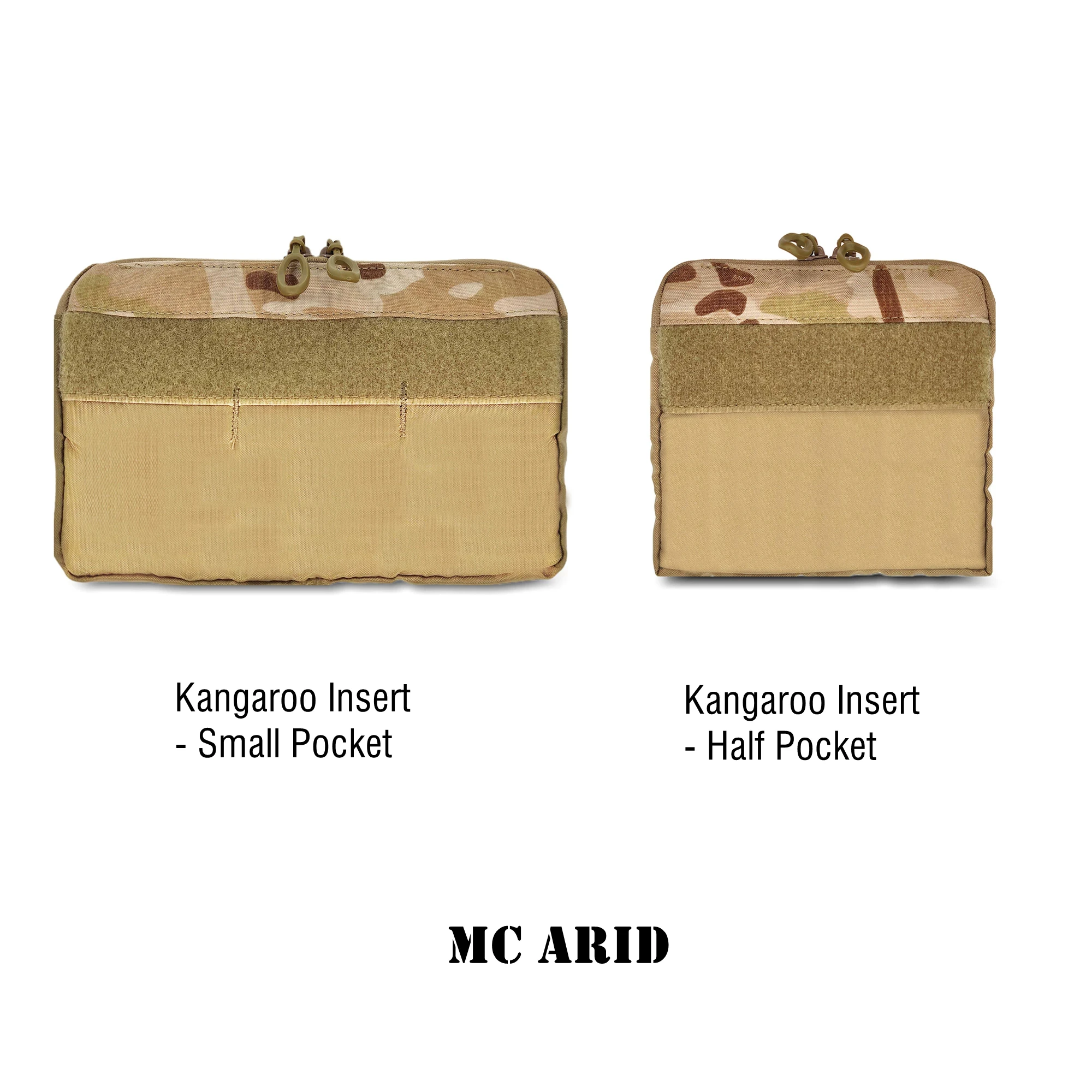 Outdoor tactical equipment kangaroo compartment with built-in zipper pocket and matte fabric