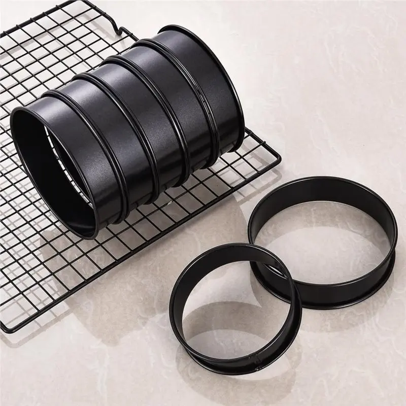 DTA4-Tart Rings 24Pc English Muffin Ring Crumpet Rings Nonstick 3.15 Inch+ 4 Inch Stainless Steel Double Rolled For Baking