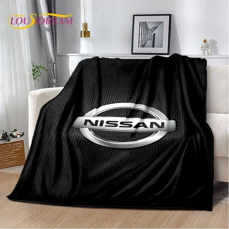 GTR Racing Car N-Nissan Logo Soft Flannel Blanket for Beds Bedroom Sofa Picnic,Throw Blanket for Cover Outdoor Leisure Nap Gift