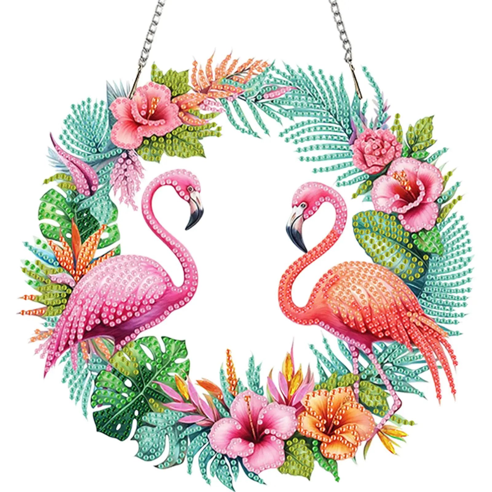 

2D/flat DIY Special Shaped Rhinestone Hanging Ornament Diamond Art Acrylic Window Pendants for Home Window Door Decor Gift