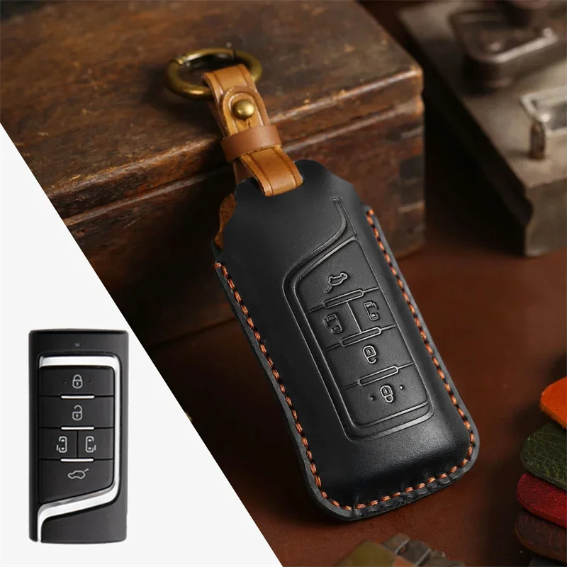 

1pc Car Remote Key Case Cover For GAC Trumpchi GS7 GS8 GM8 GS5 GA6 GM6 Key Holder Fob Keychain Accessories Car-Styling