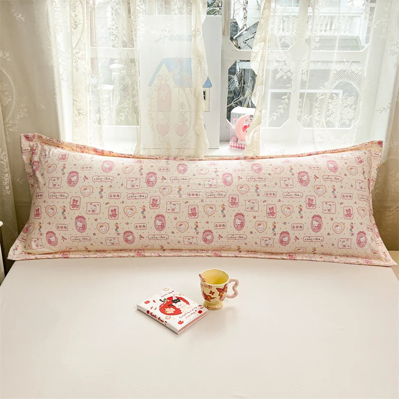 

1 шт. Декоративная наволочка с мультяшным принтом, приятная для кожи, дышащая, всесезонная, для уютного декора